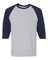 Gildan® Heavy Cotton Raglan Crewneck Three-Quarter Sleeve T-Shirt